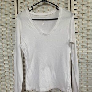 A New Day - Classic White Long Sleeve Tee